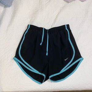 Blue and Black Nike Shorts